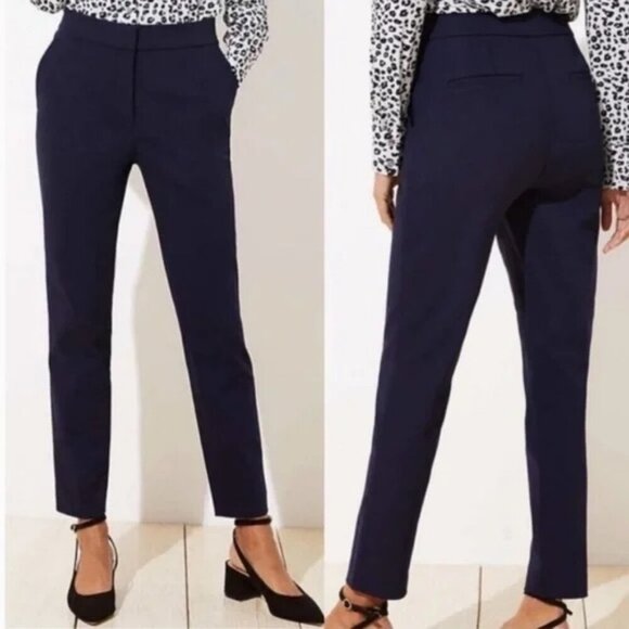Ann Taylor Pants - ANN TAYLOR LOFT Marisa Skinny Navy Ankle Pants size 6